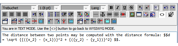 You can use text mode if you want, but you don't have to.