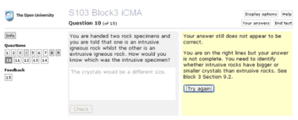 Figura 5.1 El sistema de OpenMark en 2006