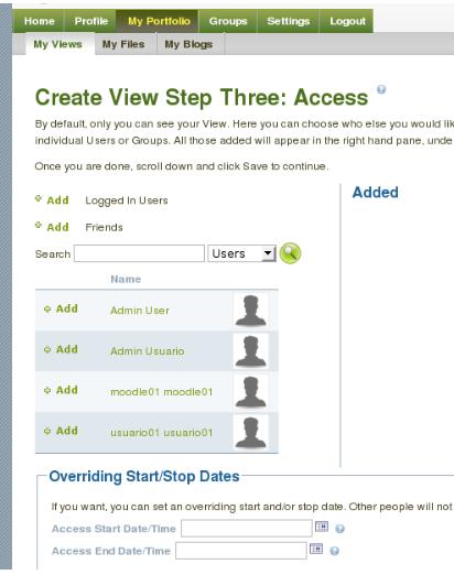 A&ntilde;adir acceso
