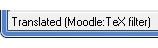 After translation, MathType's Status Bar will display a message.