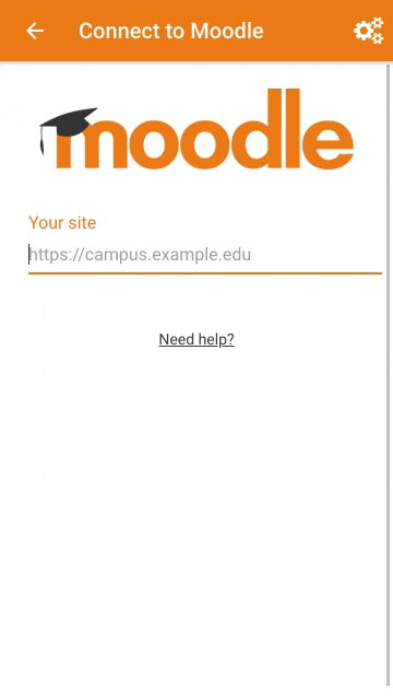 Moodle App animated gif