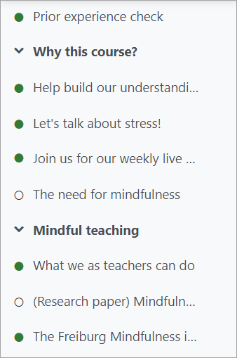 Indicadores de finalización