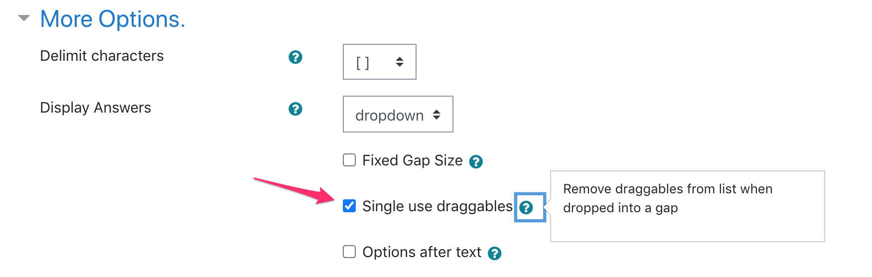 Arrastrables de un solo uso