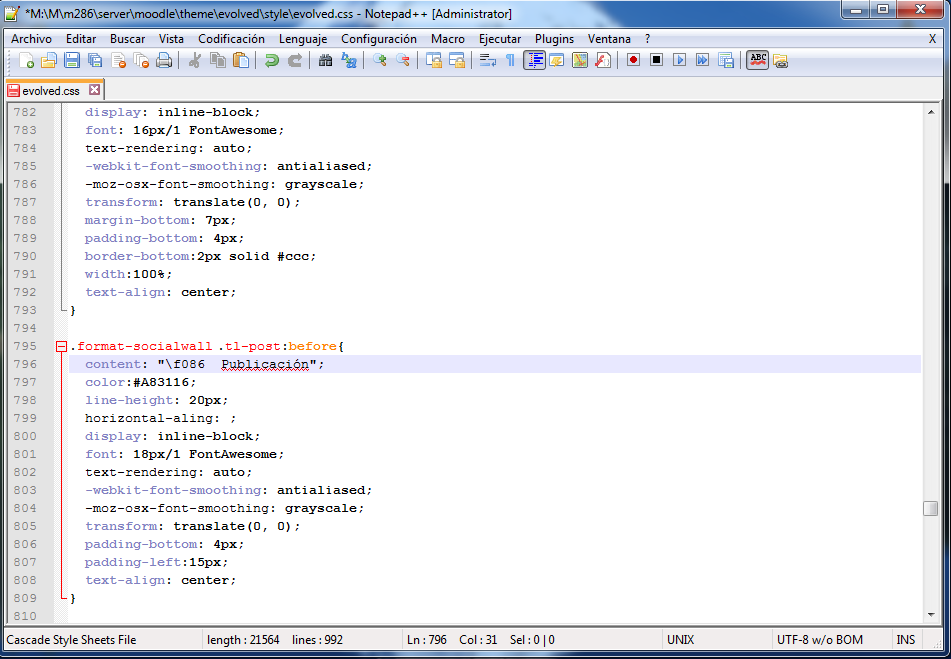 Notepad plus replacing Post English language string.png