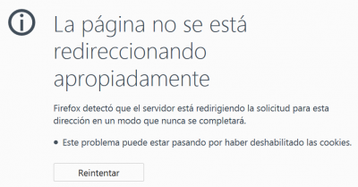 LA pagina no se esta redireccionando apropiadamente.png