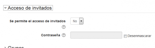 Configuraciones expandidas de acceso a invitados