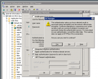 Directory security warning