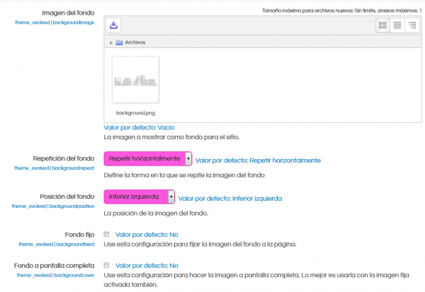 ES Evolved theme background settings.png