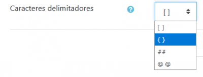 Carateres delimitadores para Seleccionar palabra