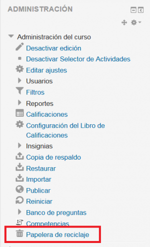 ES courseadminrecylebinlink.png