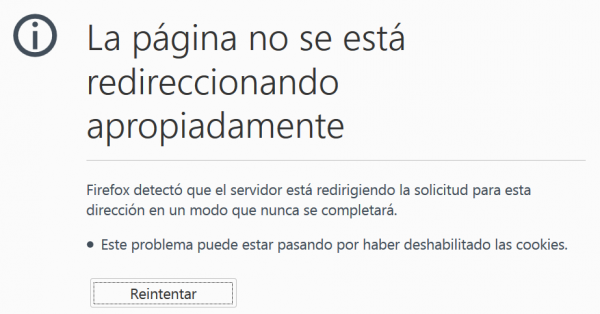 La pagina no se esta redireccionando apropiadamente.png