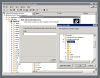 Choosing path to folder on server