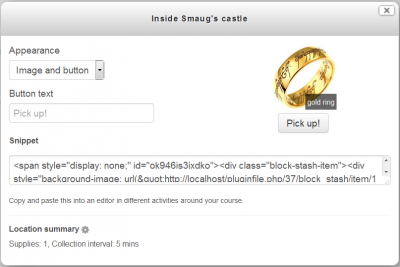 block stash link item location inside Smaug's castle.png